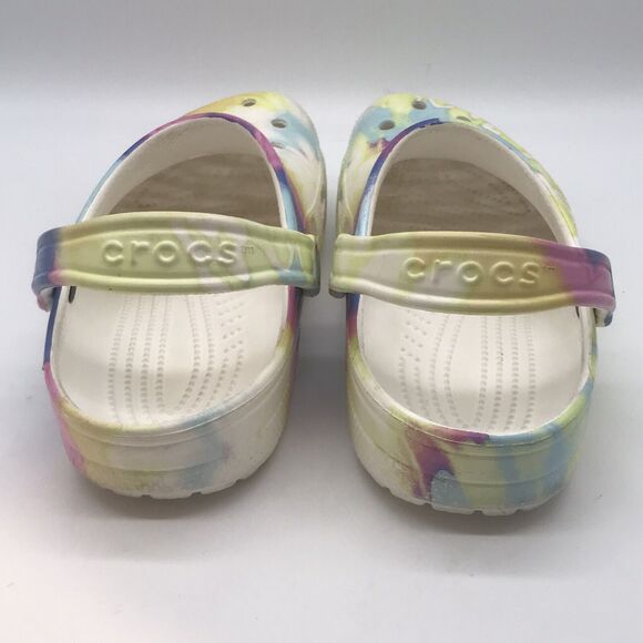Crocs Tie-Dye Clogs Men's 6 - Women's 8 Pastel Comfort Shoes Slip On Sandals - Picture 4 of 11